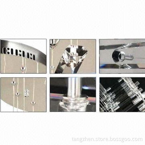 Modern simple Gen-shaped K9 crystal ceiling light with good-quality, low price